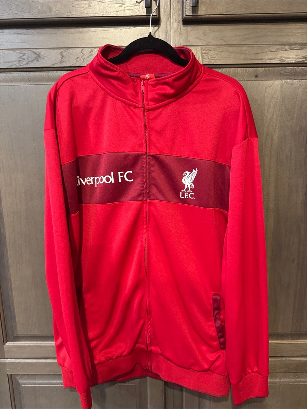 Liverpool Red Full-Zip Performance Track Jacket. XXL